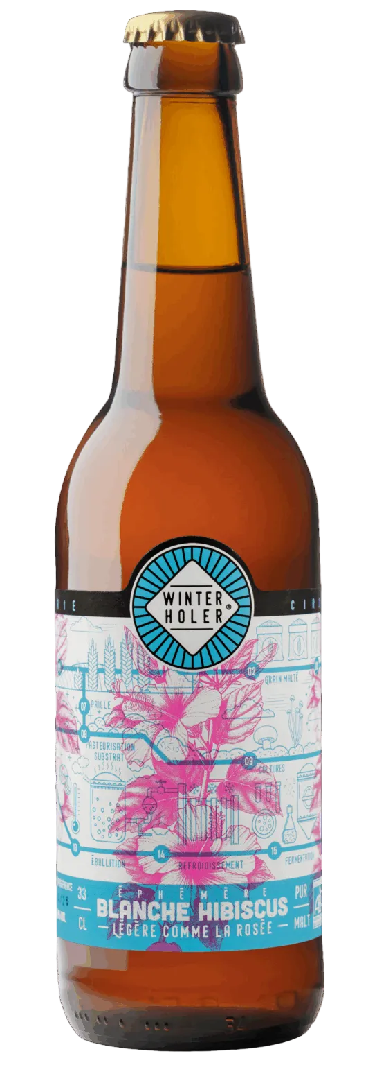 Bière blanche à l'hibiscus 25cl