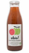 Jus de pomme et framboise