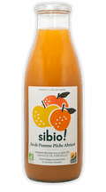 Jus de pomme, pêche et abricot