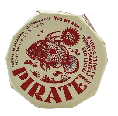 Truite des Pyrénées fumée, à l'huile d'olive