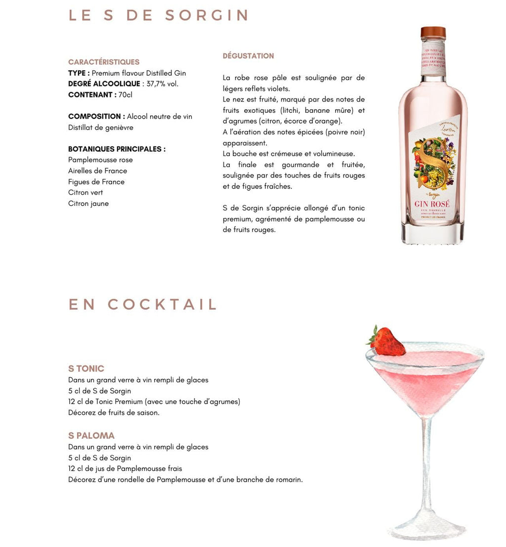 Gin rosé "S de Sorgin"