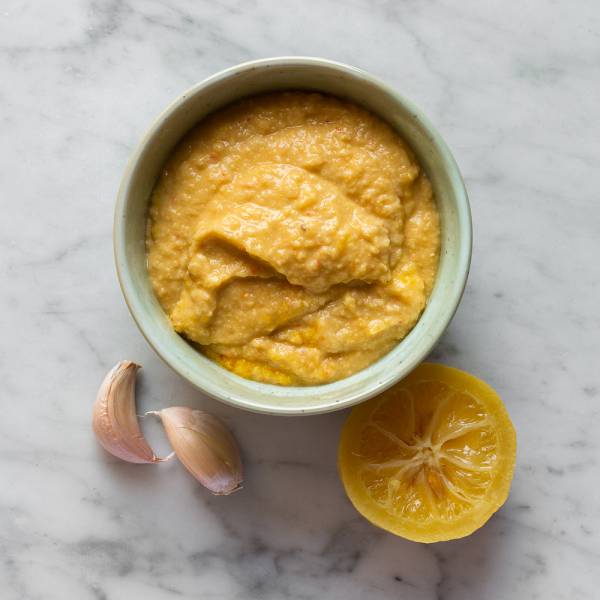 Houmous citron confit et ail