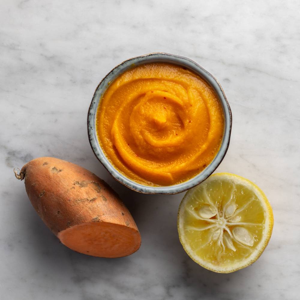 Patate douce au Sauternes et Yuzu des Landes