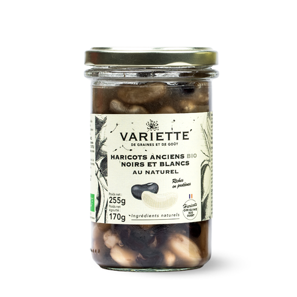 Haricots noirs et blancs
