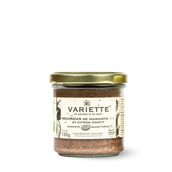 Houmous de haricots et citron confit