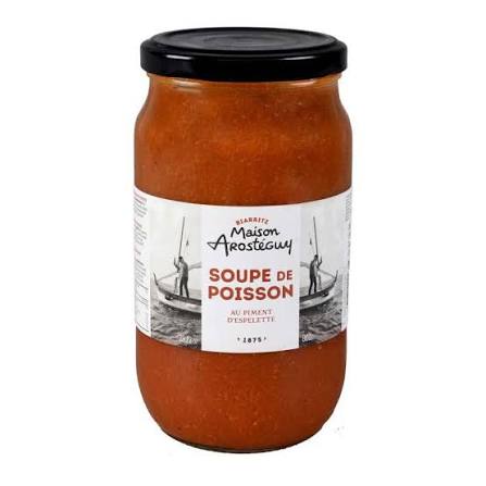 Soupe de poisson au piment d'Espelette