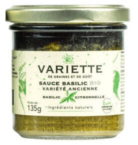 Sauce basilic citronnelle bio