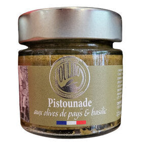 Pistounade aux olives de pays et basilic