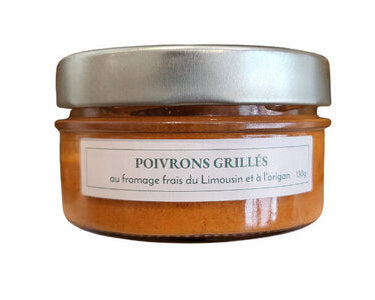 Poivrons grillés au fromage frais du limousin