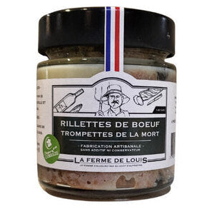 Rillettes de boeuf trompettes de la mort