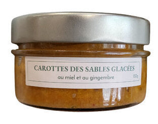 Carottes des sables glacées au miel et au gingembre